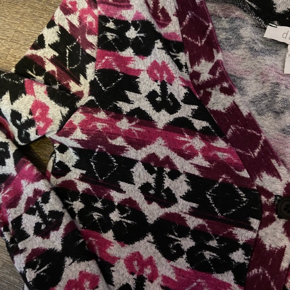 Pink and Black Delias Cardigan boho sweater - Picture 6 of 6